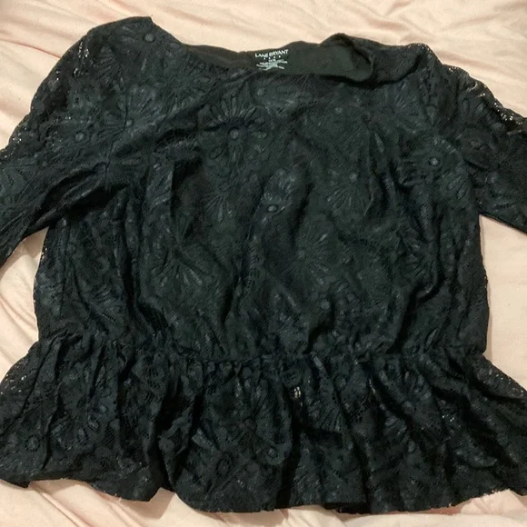 Lane Bryant floral lace blouse - Picture 1 of 4